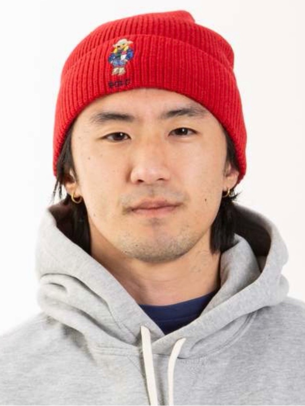 Polo Ralph Lauren Solid Holiday Bear Beanie - Red, New With Tags